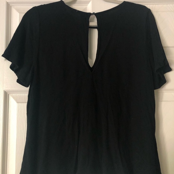Lush Black Blouse. Size large - Picture 4 of 4
